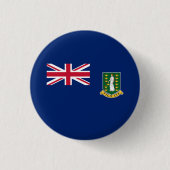 Flagge der Britischen Jungfrau Button (Vorderseite)