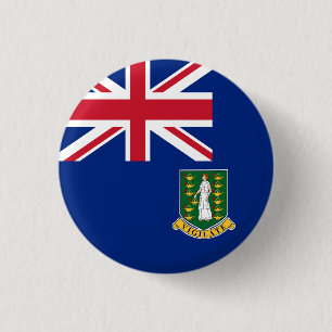 Flagge der Britischen Jungfrau Button