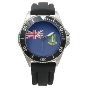 Flagge der Britischen Jungfrau (BVI) Armbanduhr