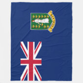 Flagge der Britischen Jungfrau (BVI) Fleecedecke (Vorderseite)