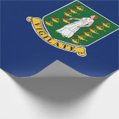 Flagge der Britischen Jungfrau (BVI) Geschenkpapier (Ecke)