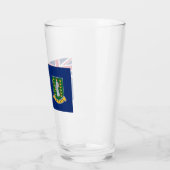 Flagge der Britischen Jungfrau (BVI) Glas (Links)