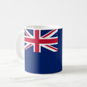 Flagge der Britischen Jungfrau (BVI) Kaffeetasse (Vorderseite Links)