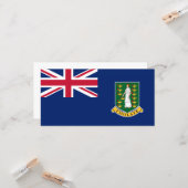 Flagge der Britischen Jungfrau (BVI) Karte (Vorderseite/Rückseite Beispiel)
