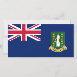 Flagge der Britischen Jungfrau (BVI) Karte