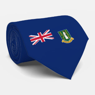 Flagge der Britischen Jungfrau (BVI) Krawatte