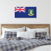 Flagge der Britischen Jungfrau (BVI) Leinwanddruck (Insitu (Schlafzimmer))