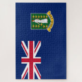 Flagge der Britischen Jungfrau (BVI) Puzzle (Vertikal)