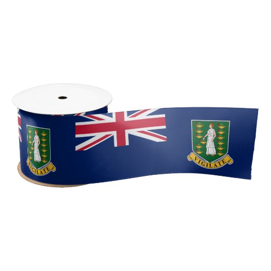 Flagge der Britischen Jungfrau (BVI) Satinband (Spule)