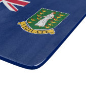 Flagge der Britischen Jungfrau (BVI) Schneidebrett (Ecke)
