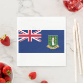 Flagge der Britischen Jungfrau (BVI) Serviette (Beispiel)