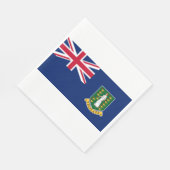Flagge der Britischen Jungfrau (BVI) Serviette (Ecke)