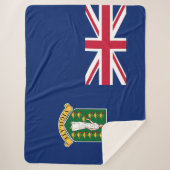 Flagge der Britischen Jungfrau (BVI) Sherpadecke (Vorderseite)