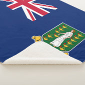 Flagge der Britischen Jungfrau (BVI) Sherpadecke (3/4)