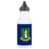 Flagge der Britischen Jungfrau Edelstahlflasche (Rechts)