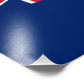 Flagge der Britischen Jungfrau Fotodruck (Ecke)