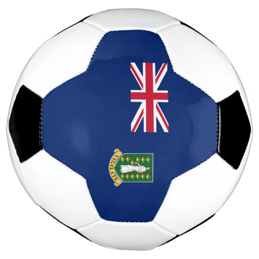 Flagge der Britischen Jungfrau Fußball (Gedreht)