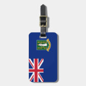 Flagge der Britischen Jungfrau Gepäckanhänger (Vorderseite vertikal)