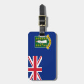 Flagge der Britischen Jungfrau Gepäckanhänger (Vorderseite vertikal)