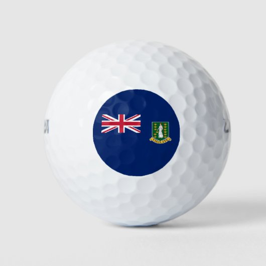 Flagge der Britischen Jungfrau Golfball (Vorderseite)