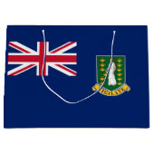 Flagge der Britischen Jungfrau Große Geschenktüte (Vorderseite)