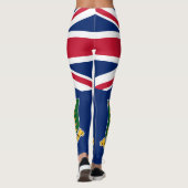 Flagge der Britischen Jungfrau Leggings (Rückseite)