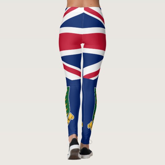Flagge der Britischen Jungfrau Leggings (Rückseite)