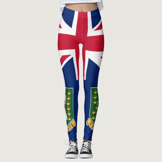 Flagge der Britischen Jungfrau Leggings (Vorderseite)