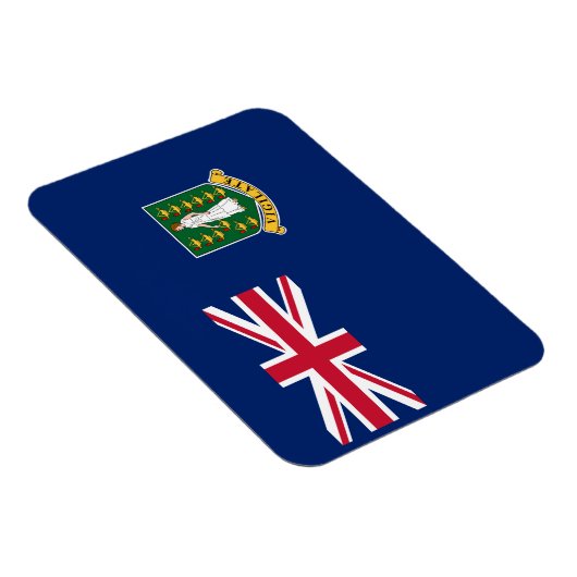 Flagge der Britischen Jungfrau Magnet (Rechte Seite)