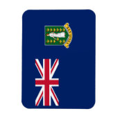 Flagge der Britischen Jungfrau Magnet (Vertikal)