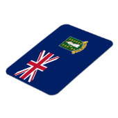 Flagge der Britischen Jungfrau Magnet (Linke Seite)