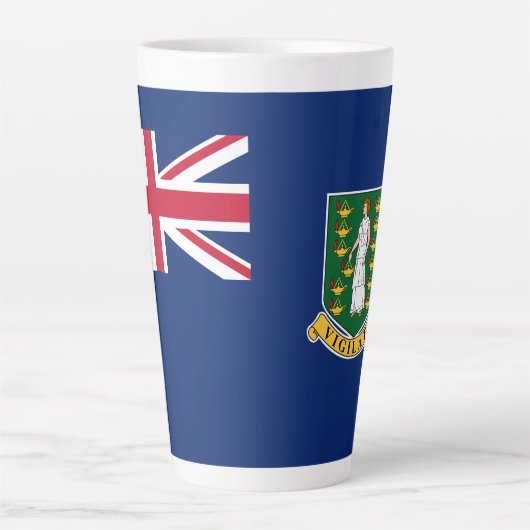 Flagge der Britischen Jungfrau Milchtasse (Vorderseite)
