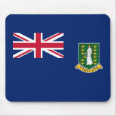Flagge der Britischen Jungfrau Mousepad (Vorne)