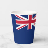 Flagge der Britischen Jungfrau Pappbecher (Vorderseite)