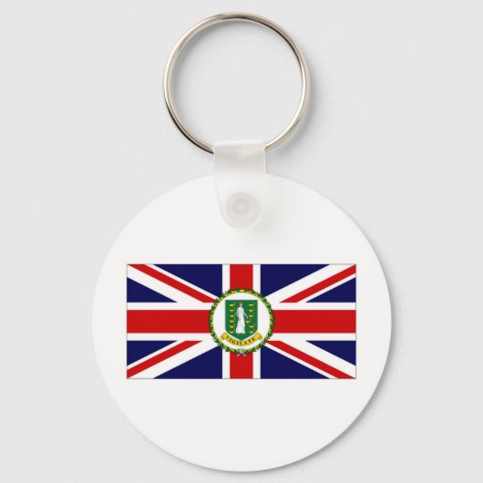 Flagge der Britischen Jungfrau Schlüsselanhänger (Vorderseite)