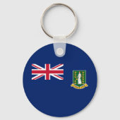 Flagge der Britischen Jungfrau Schlüsselanhänger (Vorderseite)
