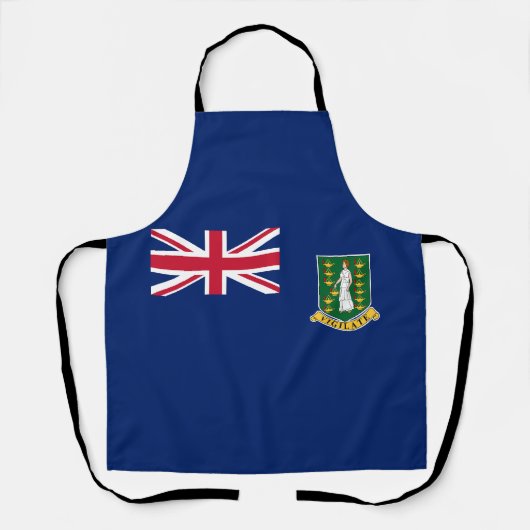 Flagge der Britischen Jungfrau Schürze (Vorderseite)