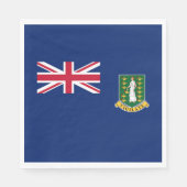 Flagge der Britischen Jungfrau Serviette (Vorderseite)