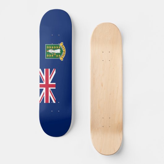 Flagge der Britischen Jungfrau Skateboard (Vorderseite)