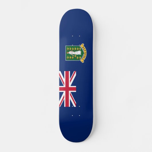 Flagge der Britischen Jungfrau Skateboard (Vorderseite)