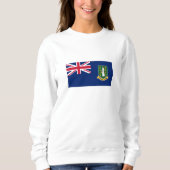 Flagge der Britischen Jungfrau Sweatshirt (Vorderseite)