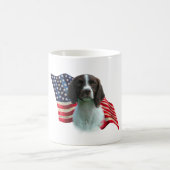 Flagge der Brittany Spaniel Kaffeetasse (Mittel)