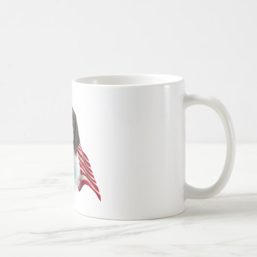 Flagge der Brittany Spaniel Kaffeetasse (Rechts)