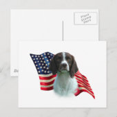 Flagge der Brittany Spaniel Postkarte (Vorne/Hinten)