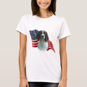Flagge der Brittany Spaniel T-Shirt