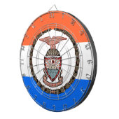 Flagge der Bronx (Borough in New York City) Dartscheibe (Vorderseite rechts)