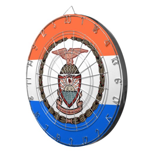 Flagge der Bronx (Borough in New York City) Dartscheibe (Vorderseite rechts)