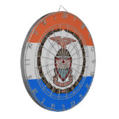 Flagge der Bronx (Borough in New York City) Dartscheibe (Vorderseite Links)