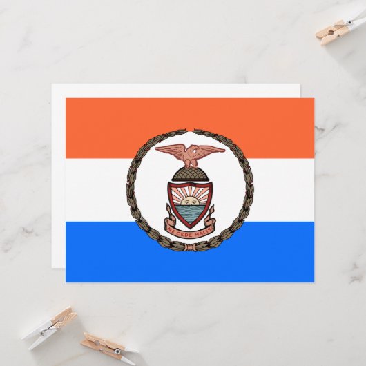 Flagge der Bronx (Borough in New York City) Karte (Vorderseite/Rückseite Beispiel)