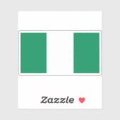 Flagge der Bundesstaatlichen Republik Nigeria Aufkleber (Blatt)